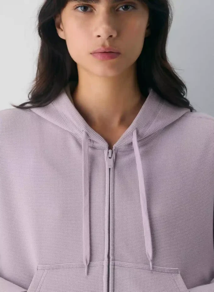 Sudadera con capucha y cremallera New Wafflex Eddy Sudadera con capucha y cremallera New Wafflex Eddy