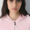Sudadera con capucha y cremallera Nicole Velour
