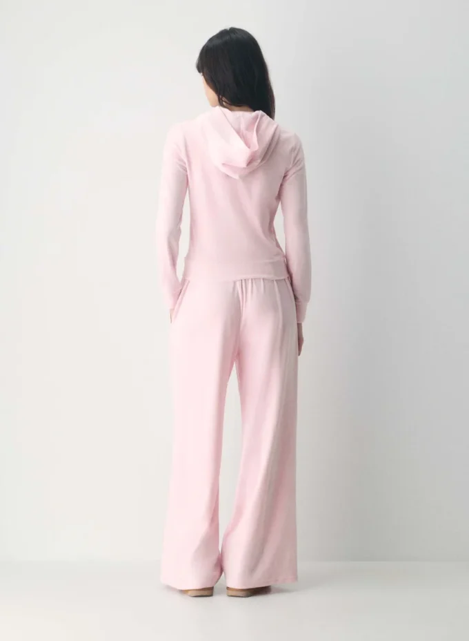 Sudadera con capucha y cremallera Nicole Velour