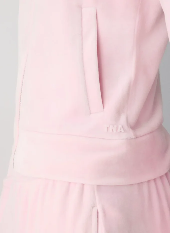 Sudadera con capucha y cremallera Nicole Velour