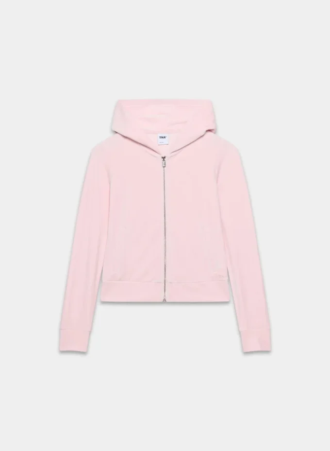 Sudadera con capucha y cremallera Nicole Velour