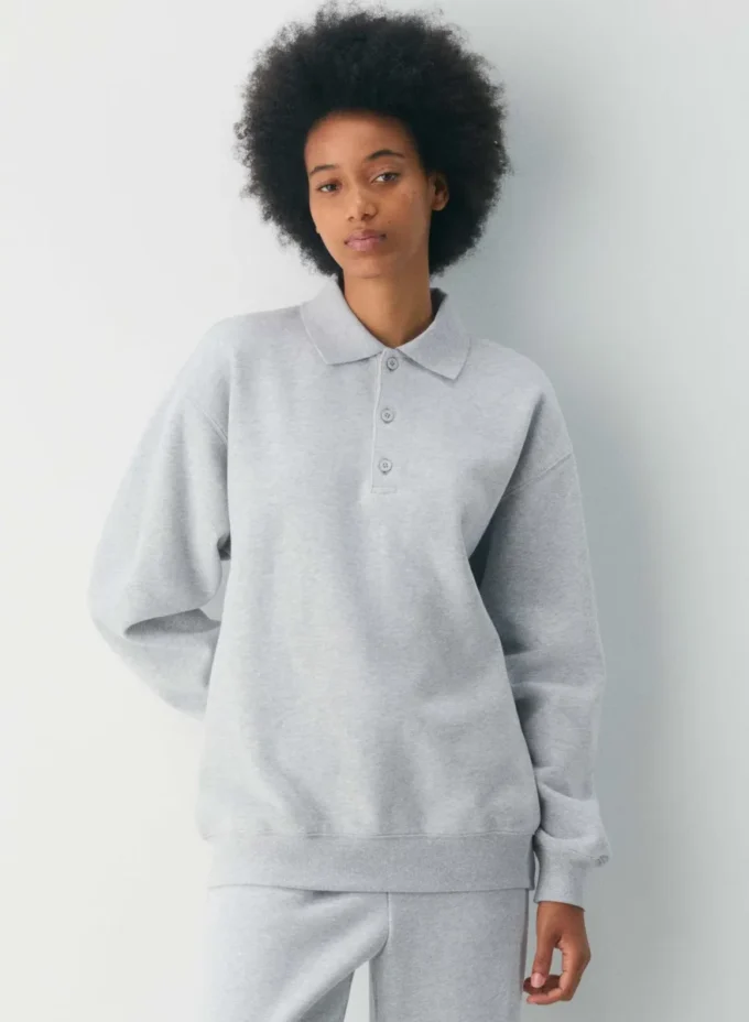 Sudadera polo boyfriend Cozy Sweatfleece Sudadera polo boyfriend Cozy Sweatfleece
