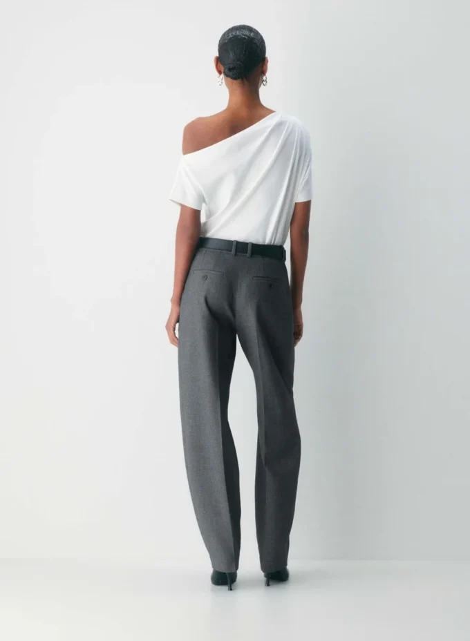 Top de algodón Interlock Script