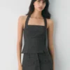Top halter de gala