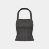 Top halter de gala