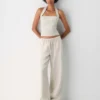 Top halter de lino Whisper