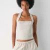 Top halter de lino Whisper