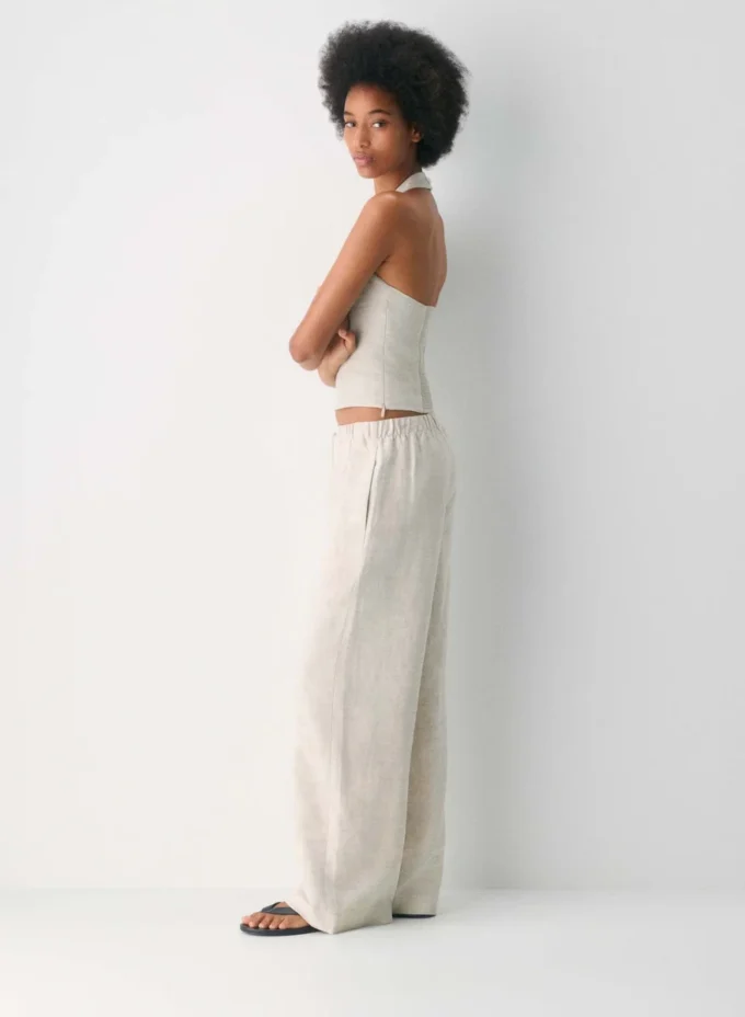 Top halter de lino Whisper