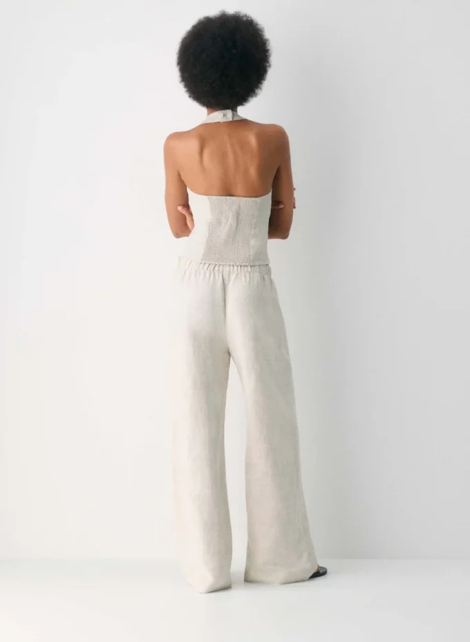 Top halter de lino Whisper