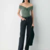 Top original Contour Twist con hombros descubiertos Top original Contour Twist con hombros descubiertos