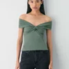 Top original Contour Twist con hombros descubiertos Top original Contour Twist con hombros descubiertos
