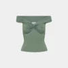 Top original Contour Twist con hombros descubiertos Top original Contour Twist con hombros descubiertos