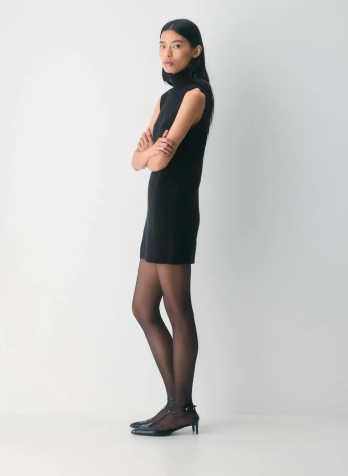 Vestido de lana y cachemira de Flandes