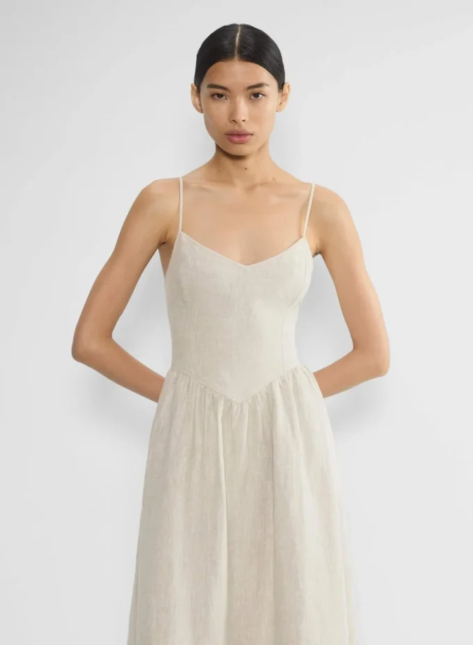Vestido largo de lino Influence