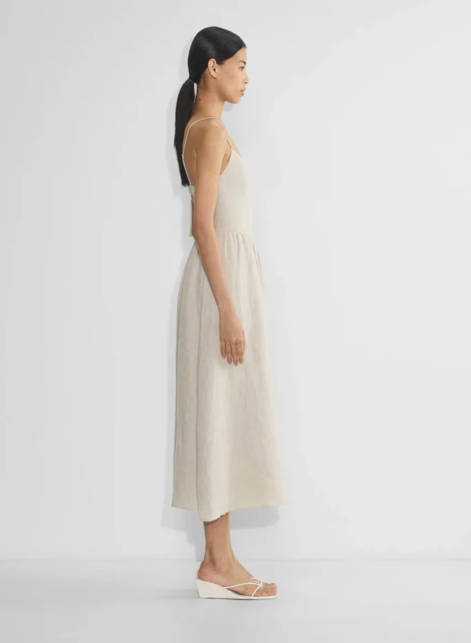 Vestido largo de lino Influence