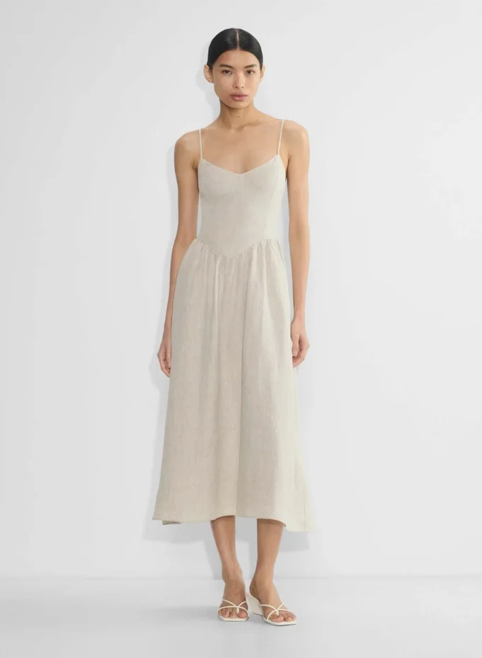Vestido largo de lino Influence