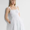 Vestido midi de popelín Martine