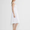 Vestido midi de popelín Martine