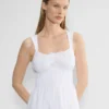 Vestido midi de popelín Martine