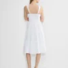 Vestido midi de popelín Martine