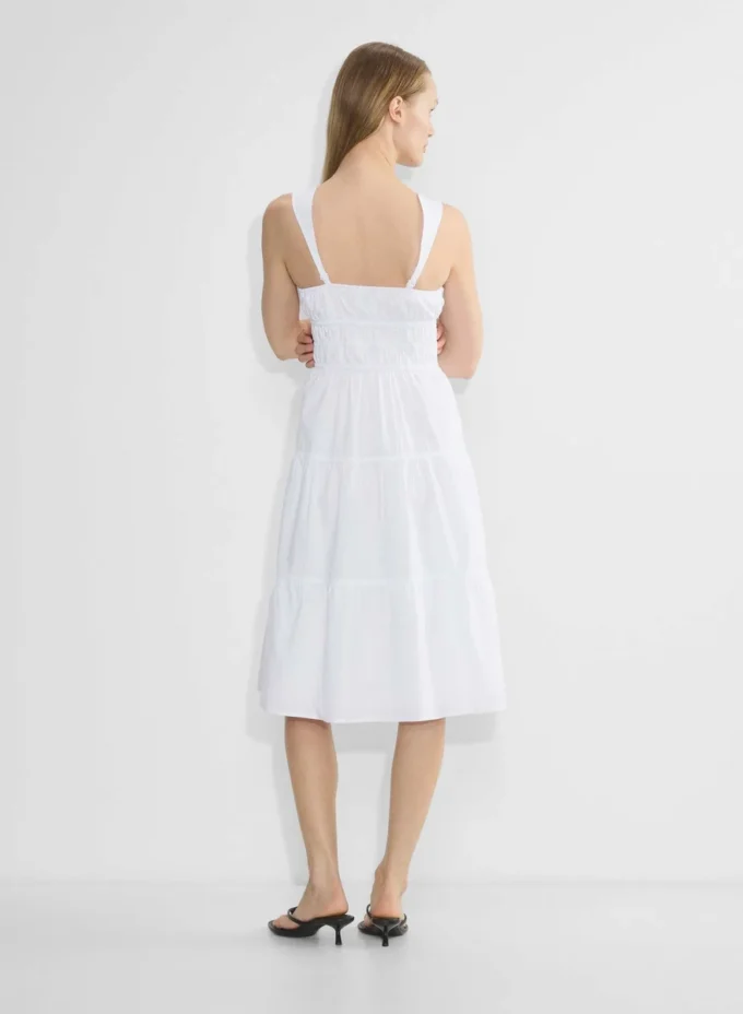 Vestido midi de popelín Martine