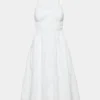 Vestido midi de popelín Martine