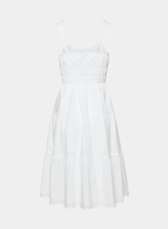 Vestido midi de popelín Martine
