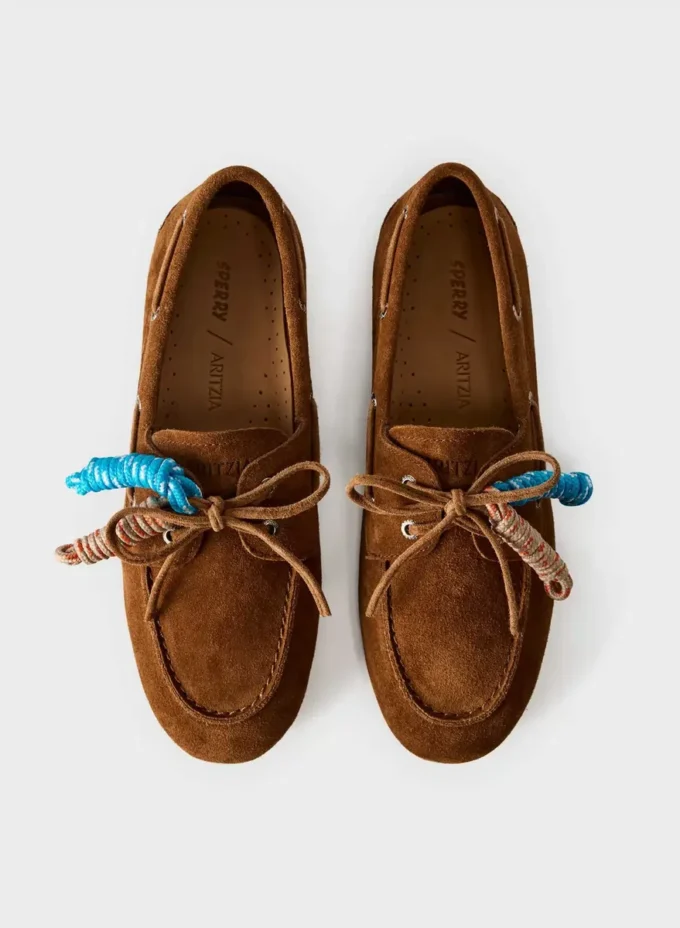Zapatos náuticos estrechos Sperry x Aritzia – Piel de ante